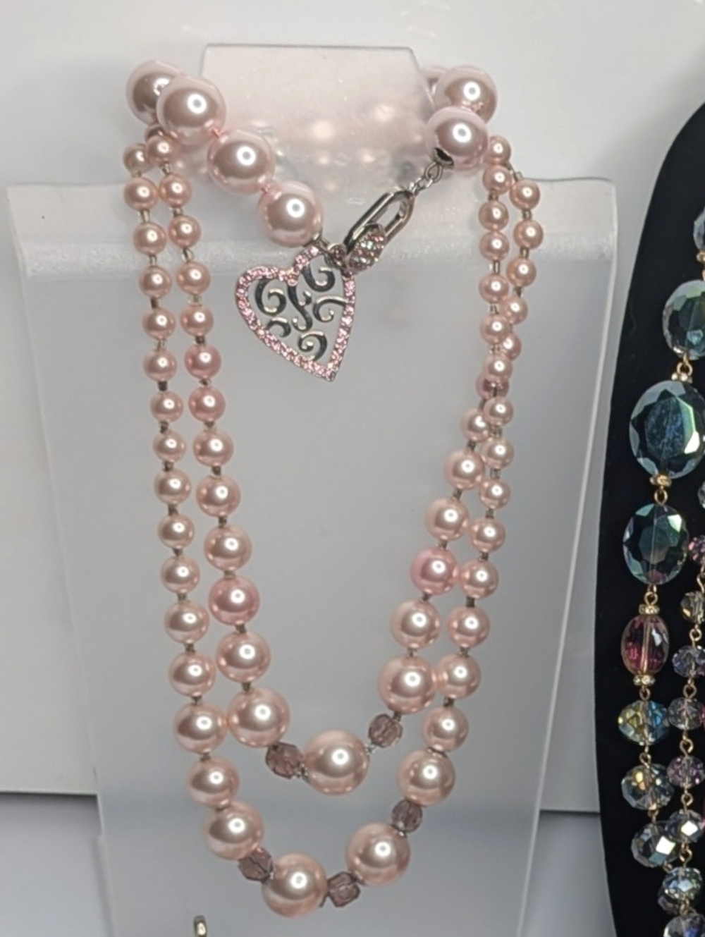 Vintage Modern Jewelry‎ Crystal Pearl Necklace Earrings Pendants Brooches Lot - Picture 2 of 16